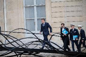 Macron Welcomes Lithuanian President at The Elysee Palace - Paris