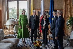 King and Queen of Belgium at the City Hall of Paris