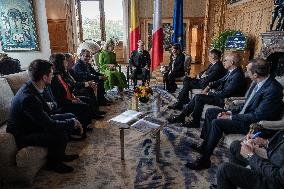 King and Queen of Belgium at the City Hall of Paris