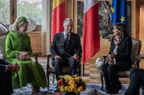 King and Queen of Belgium at the City Hall of Paris