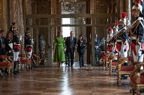 King and Queen of Belgium at the City Hall of Paris