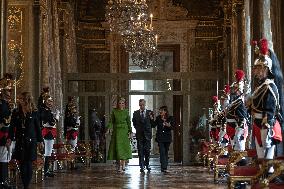 King and Queen of Belgium at the City Hall of Paris