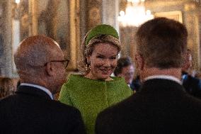 King and Queen of Belgium at the City Hall of Paris