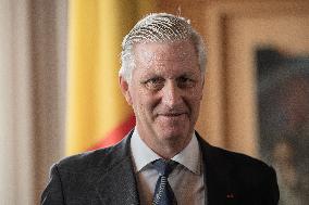 King and Queen of Belgium at the City Hall of Paris