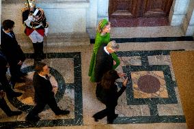 King and Queen Of Belgium At The City Hall Of Paris