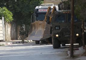 Israeli Army Patrols In The Streets Of Jenin - West Bank