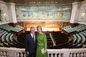 Belgium Royal Couple Visits La Sorbonne - Paris