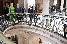 Belgium Royal Couple Visits La Sorbonne - Paris