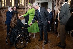 Belgium Royal Couple Visits La Sorbonne - Paris