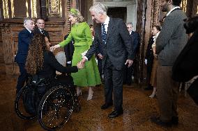 Belgium Royal Couple Visits La Sorbonne - Paris