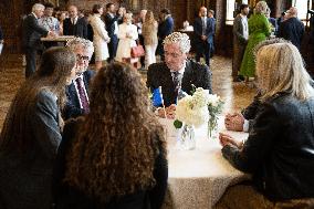 Belgium Royal Couple Visits La Sorbonne - Paris