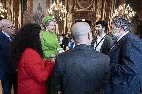 Belgium Royal Couple Visits La Sorbonne - Paris