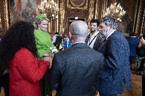 Belgium Royal Couple Visits La Sorbonne - Paris