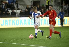 UEFA U21 European Championships qualifying match Finland vs Montenegro