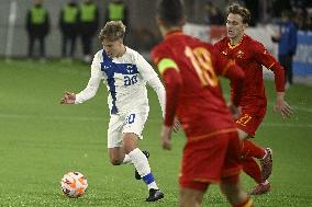 UEFA U21 European Championships qualifying match Finland vs Montenegro