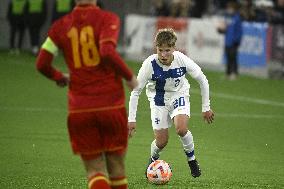 UEFA U21 European Championships qualifying match Finland vs Montenegro