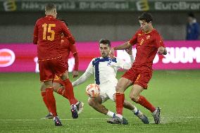 UEFA U21 European Championships qualifying match Finland vs Montenegro