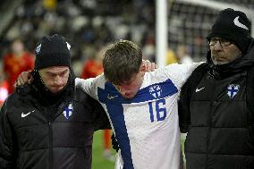 UEFA U21 European Championships qualifying match Finland vs Montenegro