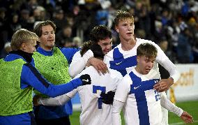 UEFA U21 European Championships qualifying match Finland vs Montenegro