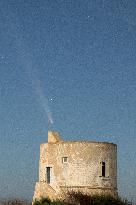 Comet Tsuchinshan-ATLAS (C/2023 A3) Appears Over Torre del Pizzo, Gallipoli, Italy