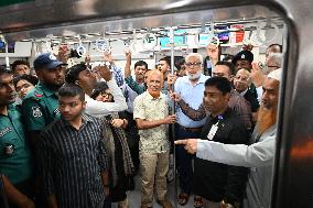 Dhaka Mirpur-10 Metro Rail Station Reopened In Dhaka.