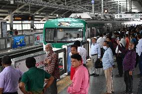 Dhaka Mirpur-10 Metro Rail Station Reopened In Dhaka.