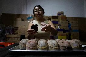 Small Producers In Xochimilco Prepare For The Day Of The Dead In Mexico