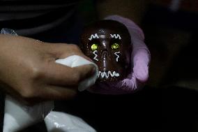 Small Producers In Xochimilco Prepare For The Day Of The Dead In Mexico