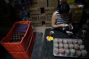 Small Producers In Xochimilco Prepare For The Day Of The Dead In Mexico