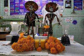 Small Producers In Xochimilco Prepare For The Day Of The Dead In Mexico