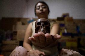 Small Producers In Xochimilco Prepare For The Day Of The Dead In Mexico