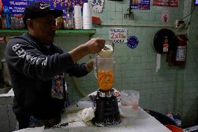 Small Producers In Xochimilco Prepare For The Day Of The Dead In Mexico