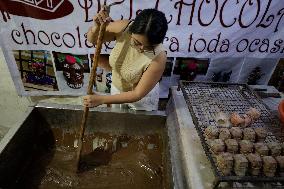 Small Producers In Xochimilco Prepare For The Day Of The Dead In Mexico