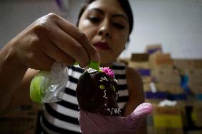 Small Producers In Xochimilco Prepare For The Day Of The Dead In Mexico