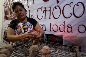 Small Producers In Xochimilco Prepare For The Day Of The Dead In Mexico