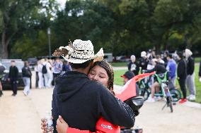 Indigenous Demonstrators Clash With Police Near U.S. Capitol