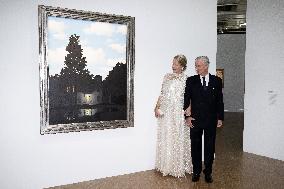 King and Queen of Belgium Surrealism exhibition  - Paris