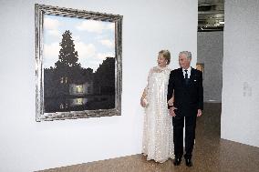 King and Queen of Belgium Surrealism exhibition  - Paris