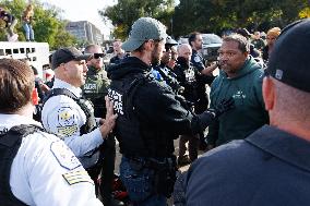 Indigenous Demonstrators Clash With Police Near U.S. Capitol