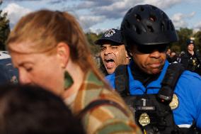 Indigenous Demonstrators Clash With Police Near U.S. Capitol