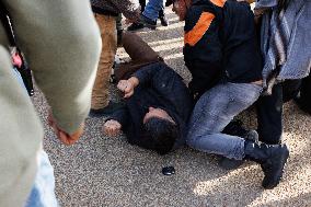 Indigenous Demonstrators Clash With Police Near U.S. Capitol