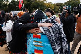 Indigenous Demonstrators Clash With Police Near U.S. Capitol