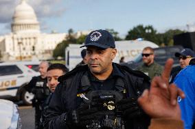 Indigenous Demonstrators Clash With Police Near U.S. Capitol