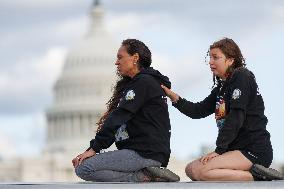 Indigenous Demonstrators Clash With Police Near U.S. Capitol