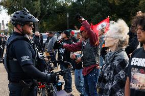 Indigenous Demonstrators Clash With Police Near U.S. Capitol