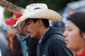 Indigenous Demonstrators Clash With Police Near U.S. Capitol