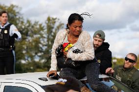 Indigenous Demonstrators Clash With Police Near U.S. Capitol