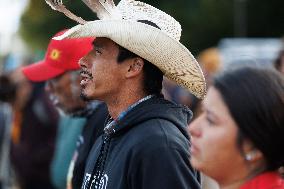 Indigenous Demonstrators Clash With Police Near U.S. Capitol