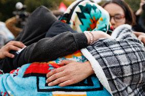 Indigenous Demonstrators Clash With Police Near U.S. Capitol