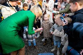 Queen Maxima Visits Klaaswaal - Netherlands